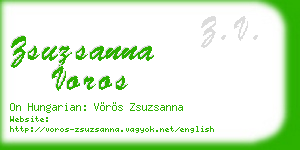 zsuzsanna voros business card